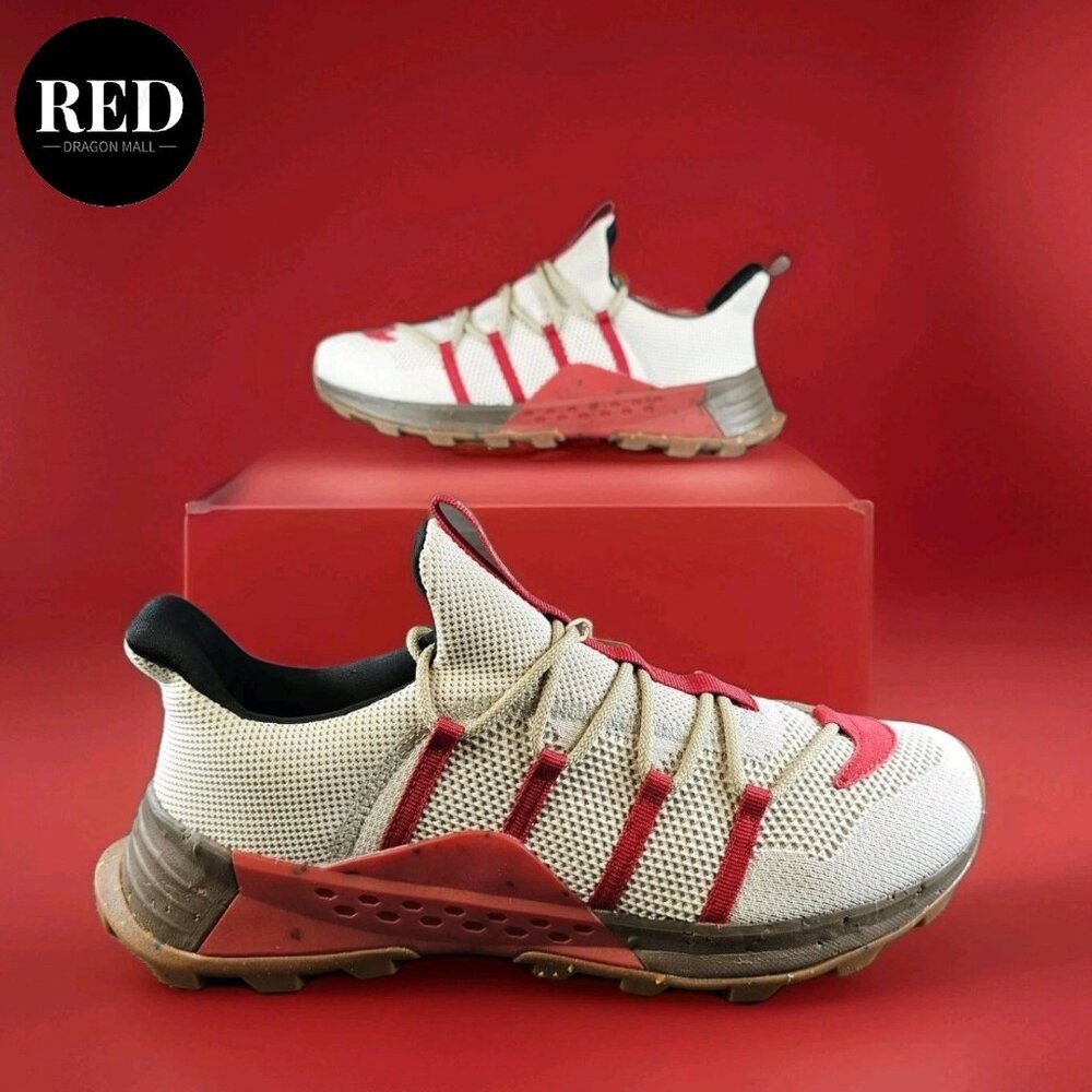 HOLO Artemis Trail Running Shoes Sneakers Red White - Men's Size 11